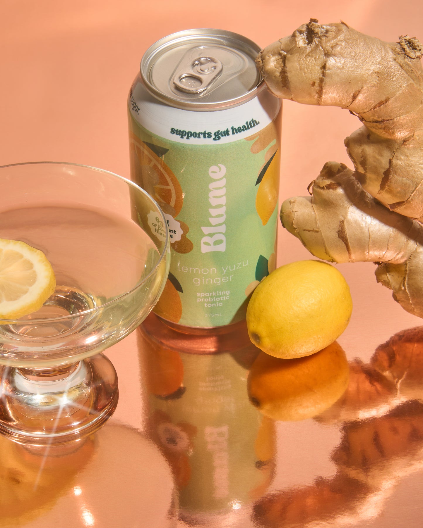 Lemon Yuzu Ginger Prebiotic Tonic