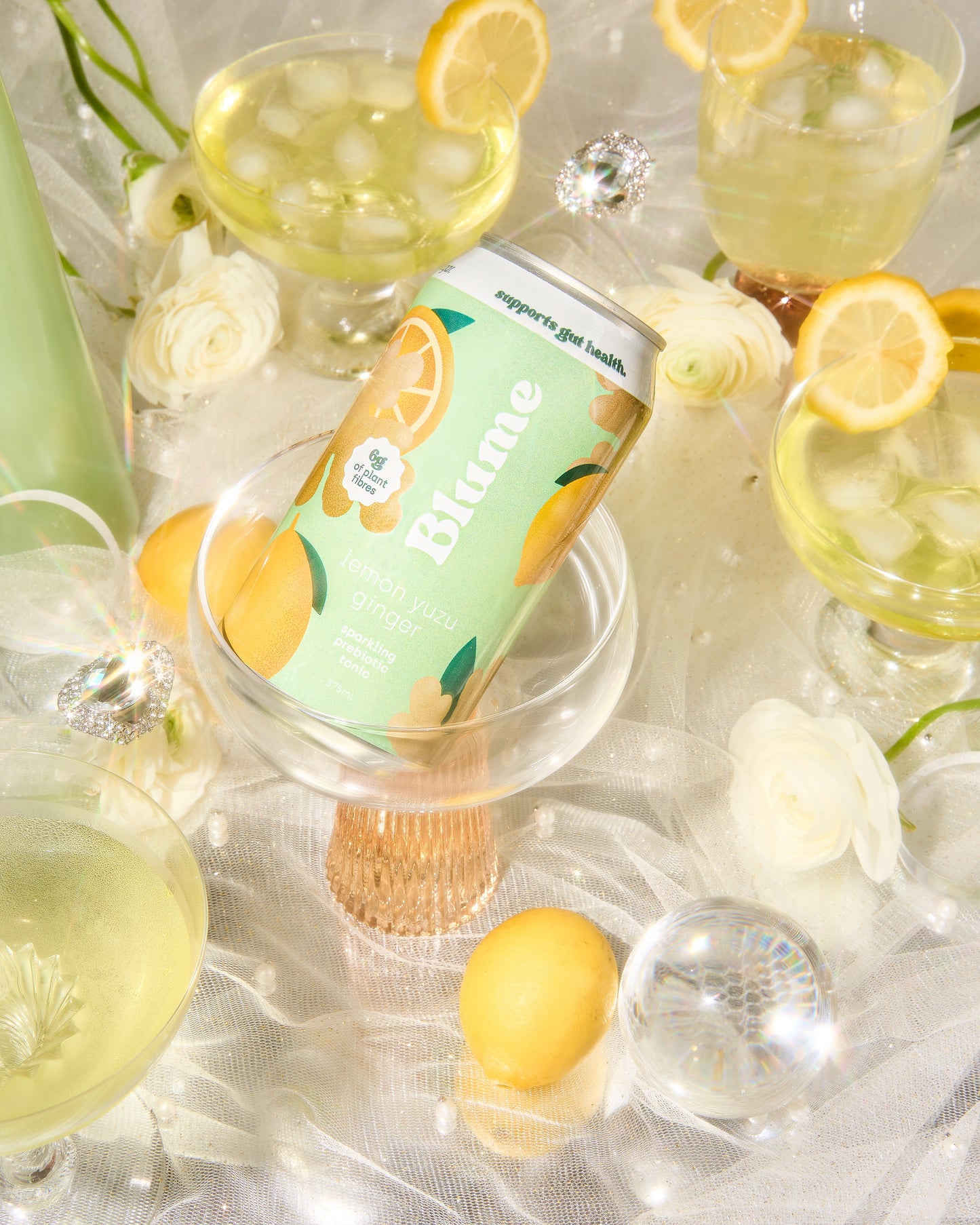 Lemon Yuzu Ginger Prebiotic Tonic