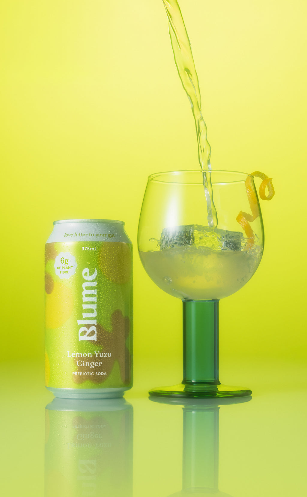 Lemon Yuzu Ginger Prebiotic Soda