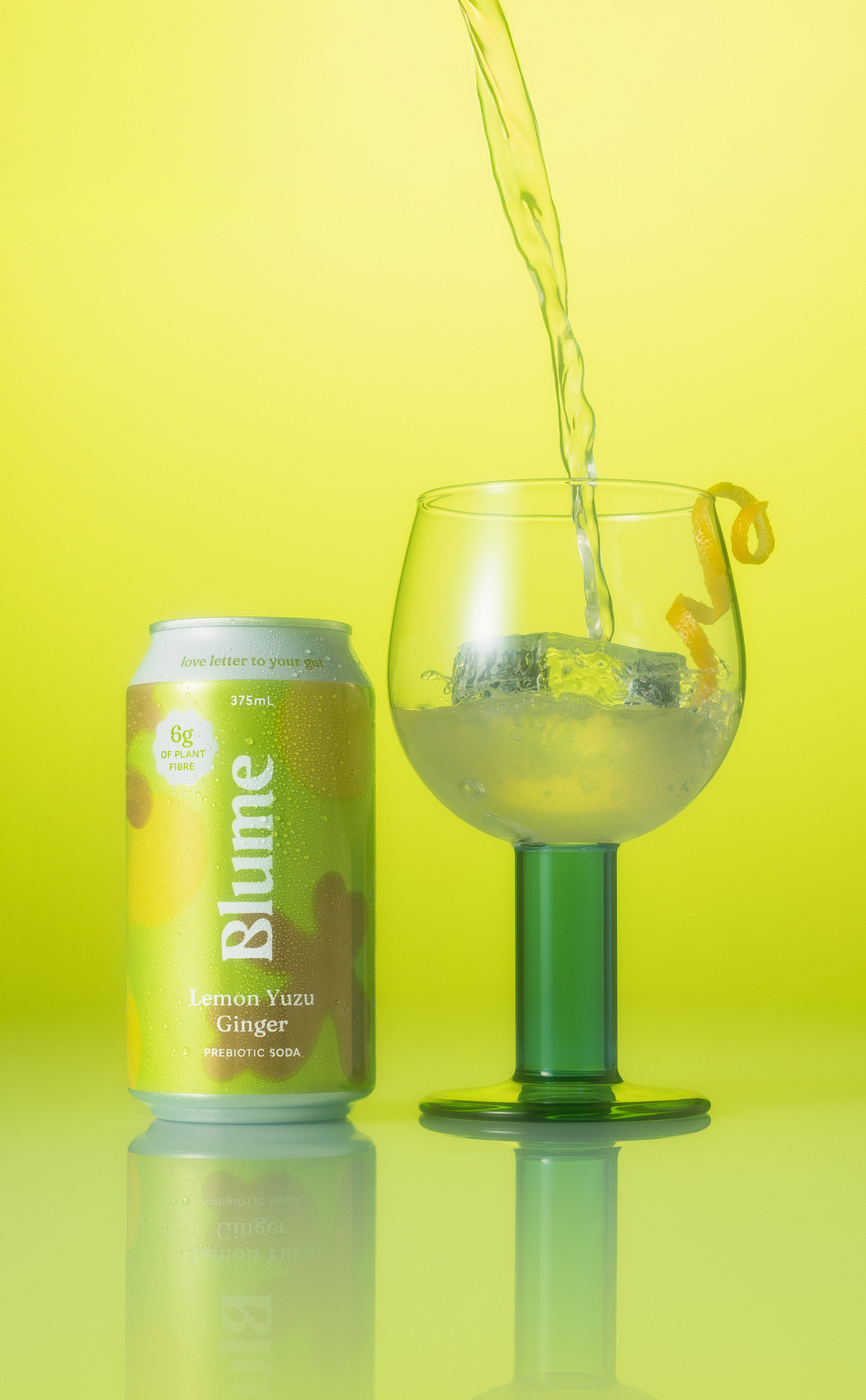 Lemon Yuzu Ginger Prebiotic Soda