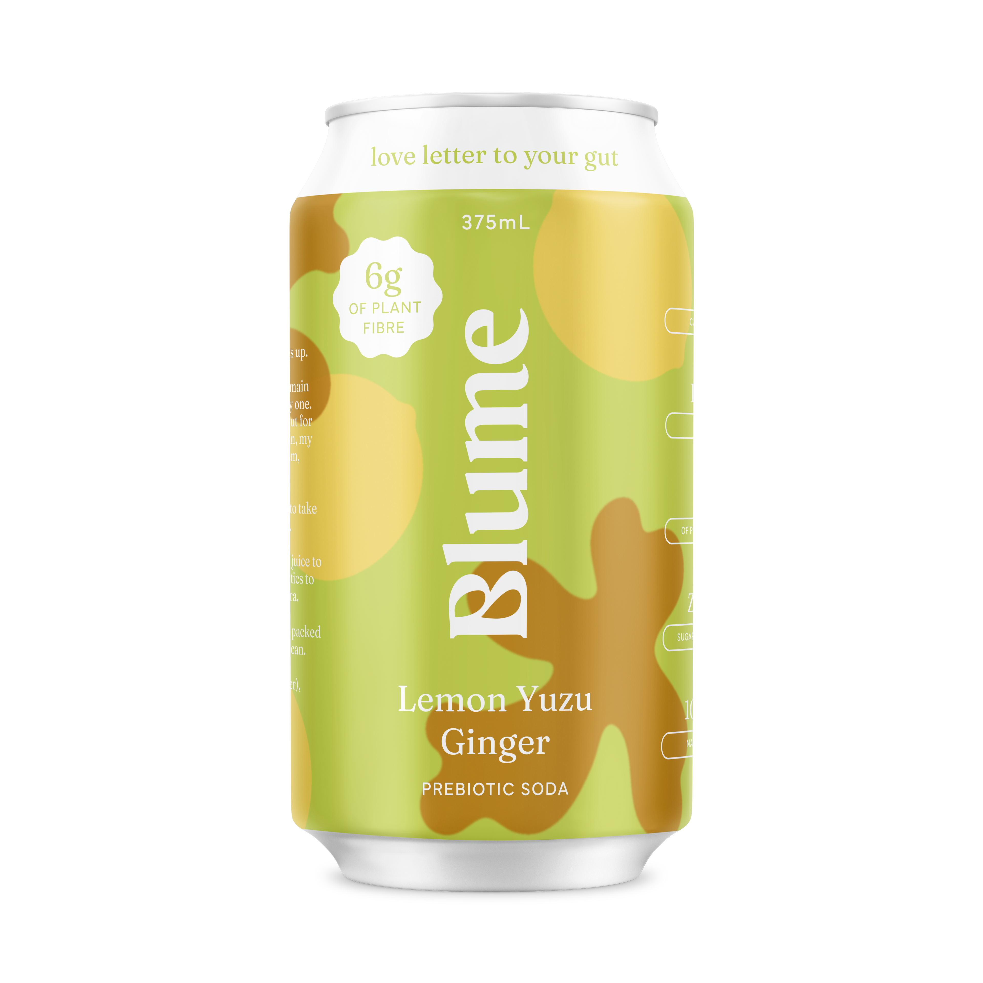 Lemon Yuzu Ginger Prebiotic Soda